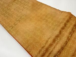 リサイクル 七宝繋ぎに花菱模様織出し名古屋帯